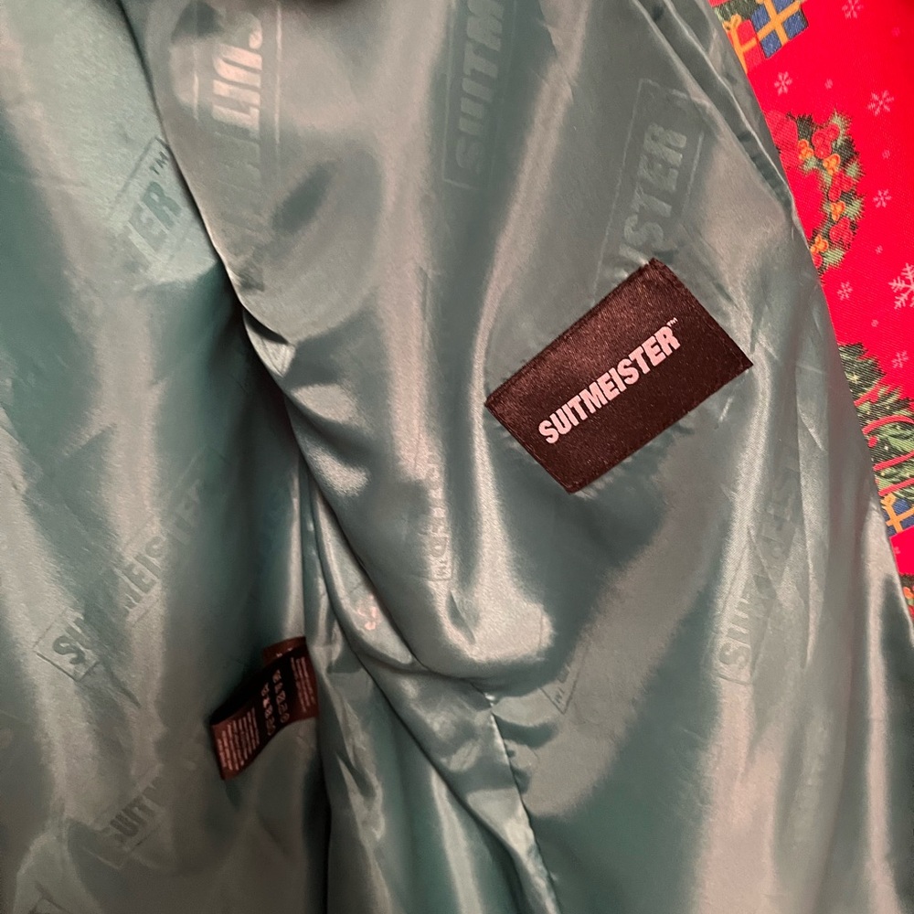 Festive Red Christmas Tree Blazer - Picture 4 of 5